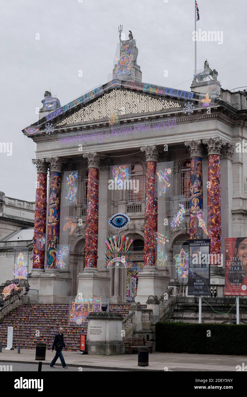 Londra, Inghilterra - 02-12-2020. Ricordare UN nuovo mondo coraggioso. A Tate Britain 2020 Commissione invernale di China Kumari Singh Burman. (Foto di Sam Mellish Foto Stock