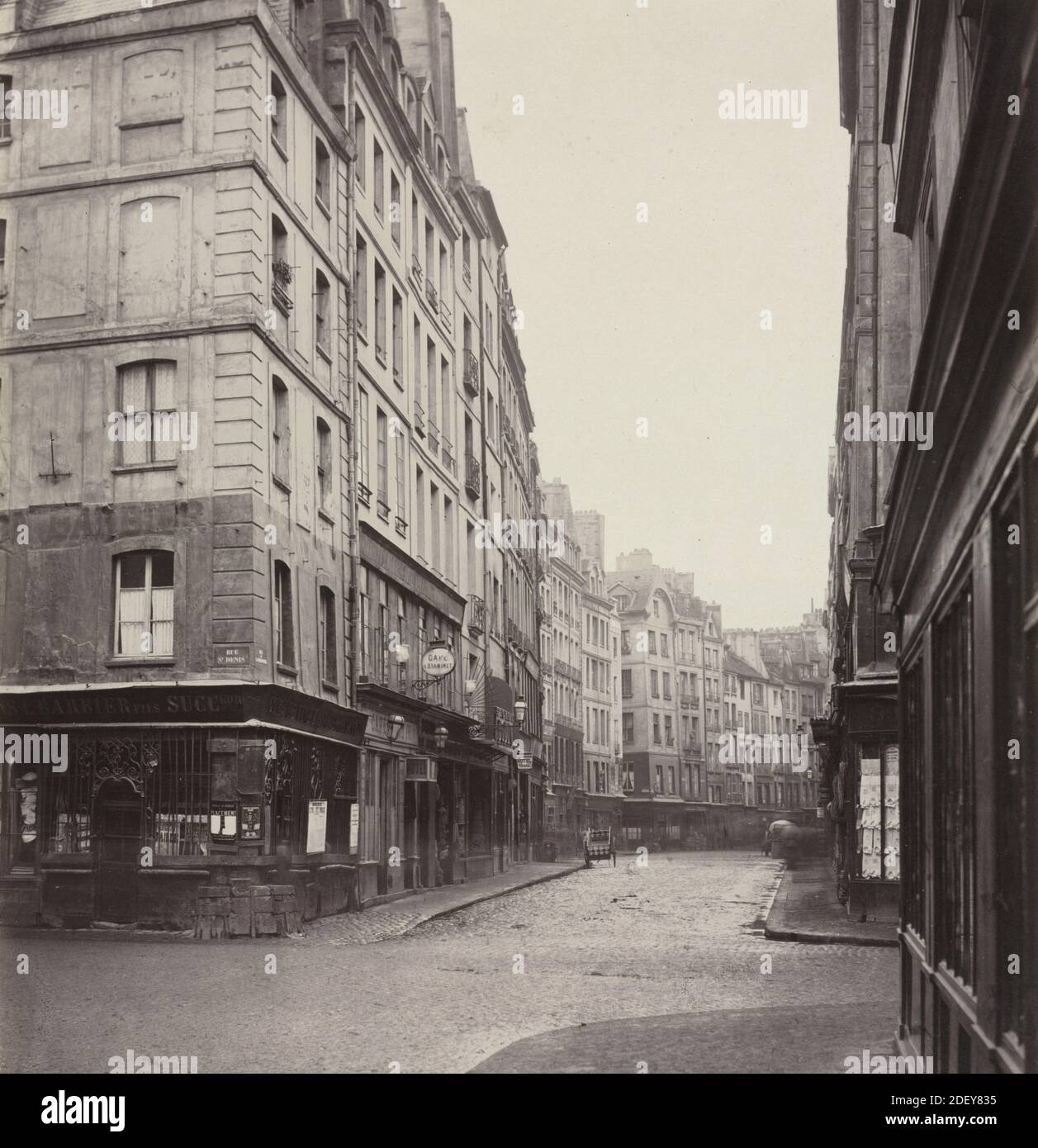 Rue de la Ferronnerie (1865 ca.) di Charles Marville Foto Stock