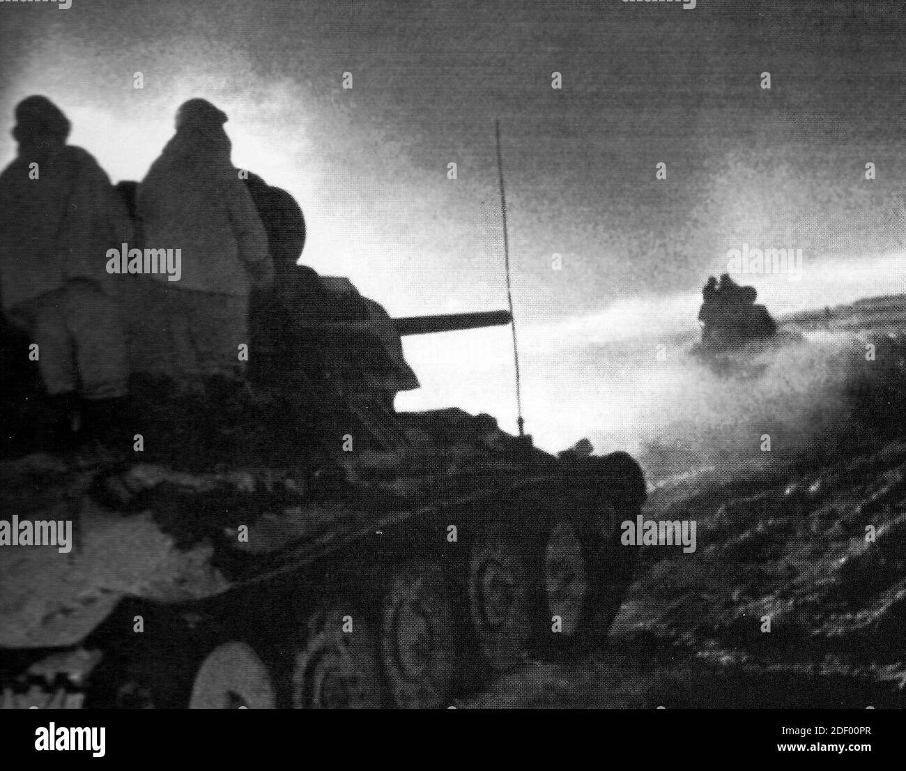 Colonna dei carri armati sovietici (operazione Little Saturn, dicembre 1942) Foto Stock