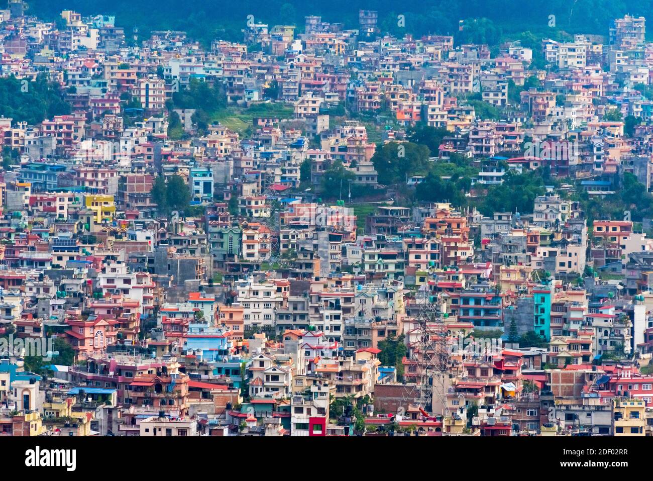 Paesaggio urbano di Kathmandu, Nepal Foto Stock