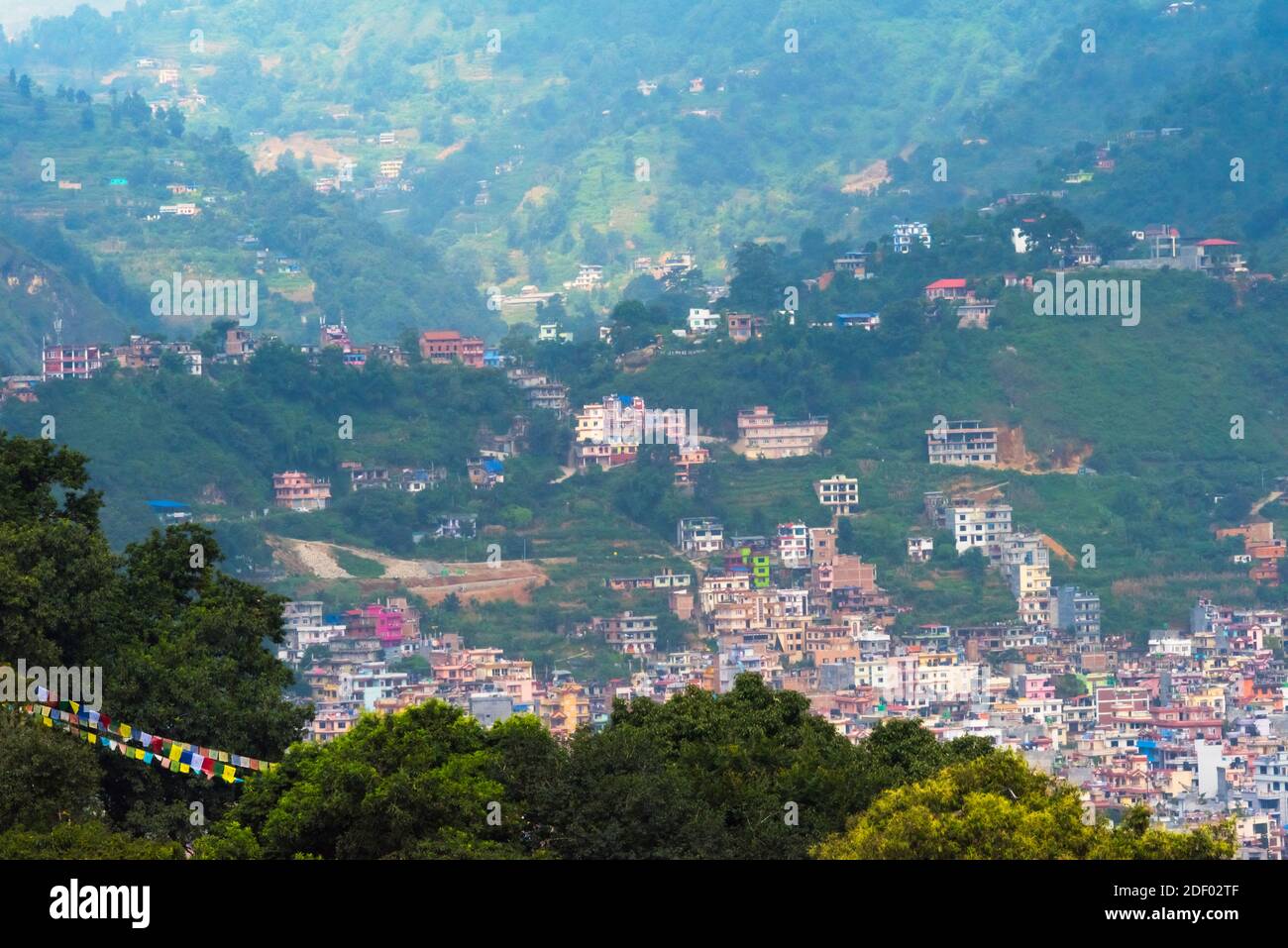 Paesaggio urbano di Kathmandu, Nepal Foto Stock