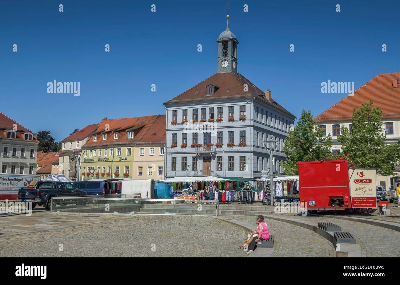 Altmarkt, Bischofswerder, Sachsen, Deutschland Foto Stock