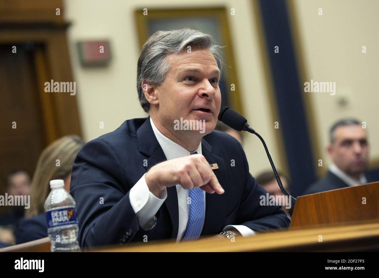 Christopher Wray, Direttore del Federal Bureau of Investigation (FBI) testimonia dinanzi al Comitato della Camera degli Stati Uniti sulla magistratura di Capitol Hill a Washington, DC, USA mercoledì 5 febbraio 2020. Foto di Stefani Reynolds/CNP/ABACAPRESS.COM Foto Stock