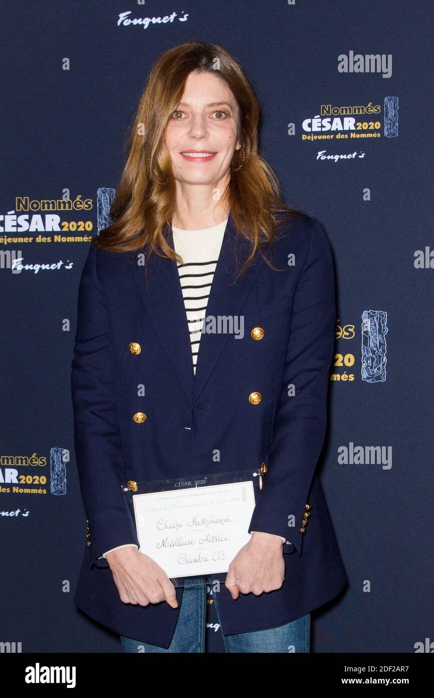 Chiara Mastroianni partecipa al Cesar 2020 - Nominee Luncheon al le Fouquet's il 09 febbraio 2020 a Parigi, Francia. Foto di Nasser Berzane/ABACAPRESS.COM Foto Stock