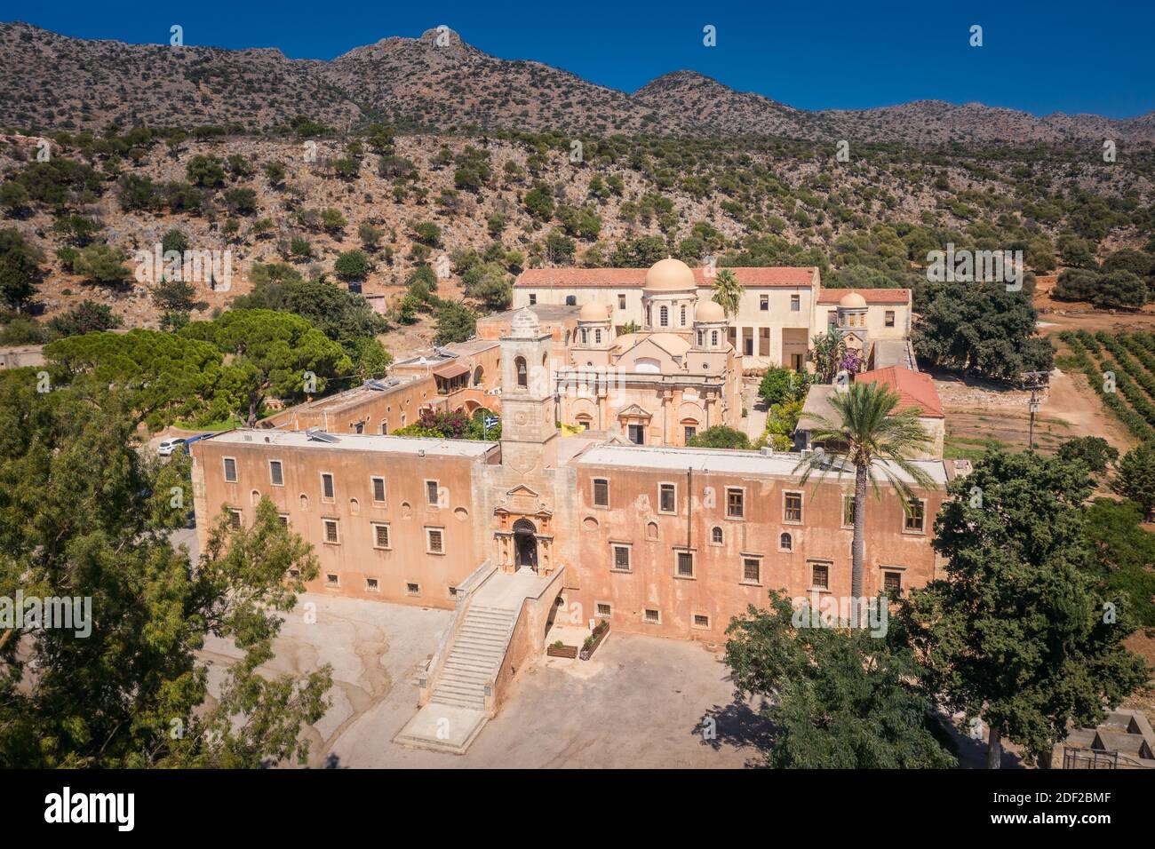 Monastero di Agia Triada Tzagaroli nella penisola di Akrotiri vicino a Chania, Creta Foto Stock