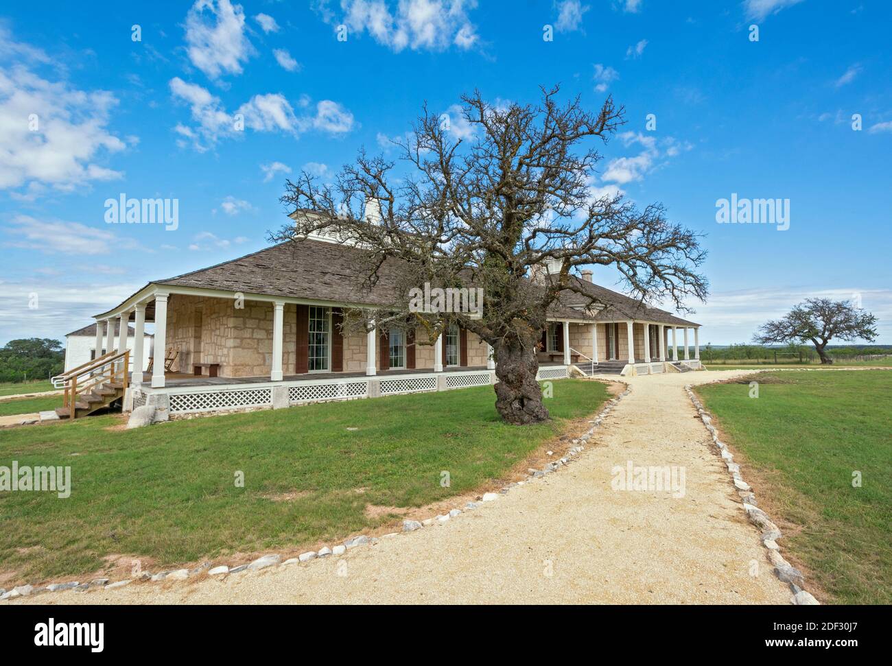 Texas Forts Trail, Fort McKavett state Historic Site, edificio dell'ospedale completato nel 1873 Foto Stock