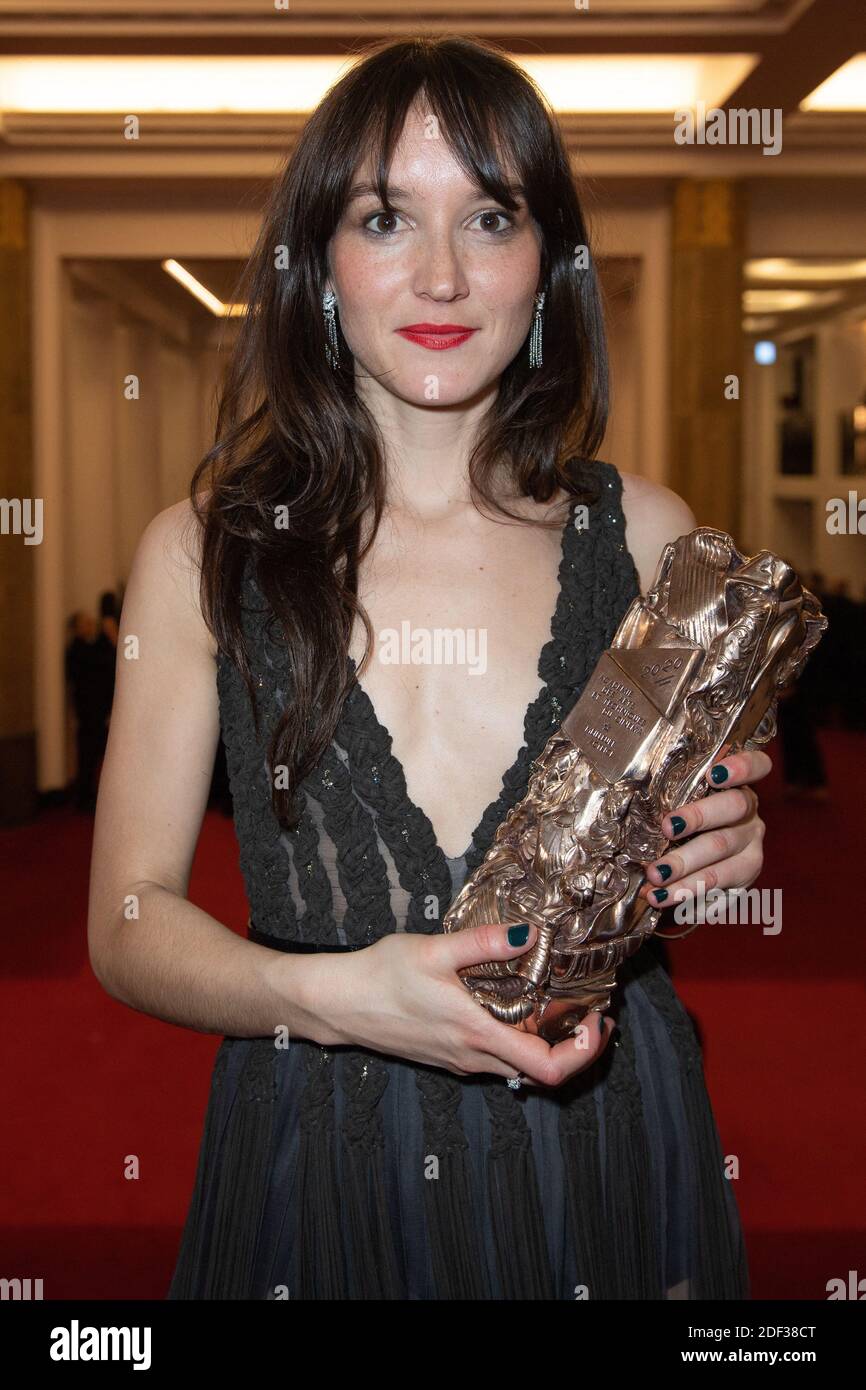 Anais Demoustier, vincitore del premio miglior attrice per il film Alice et le Maire in occasione della quarantacinquesima cerimonia di Cesare a Parigi, in Francia, il 28 febbraio 2020. Foto di Aurore Marechal/ABACAPRESS.COM Foto Stock