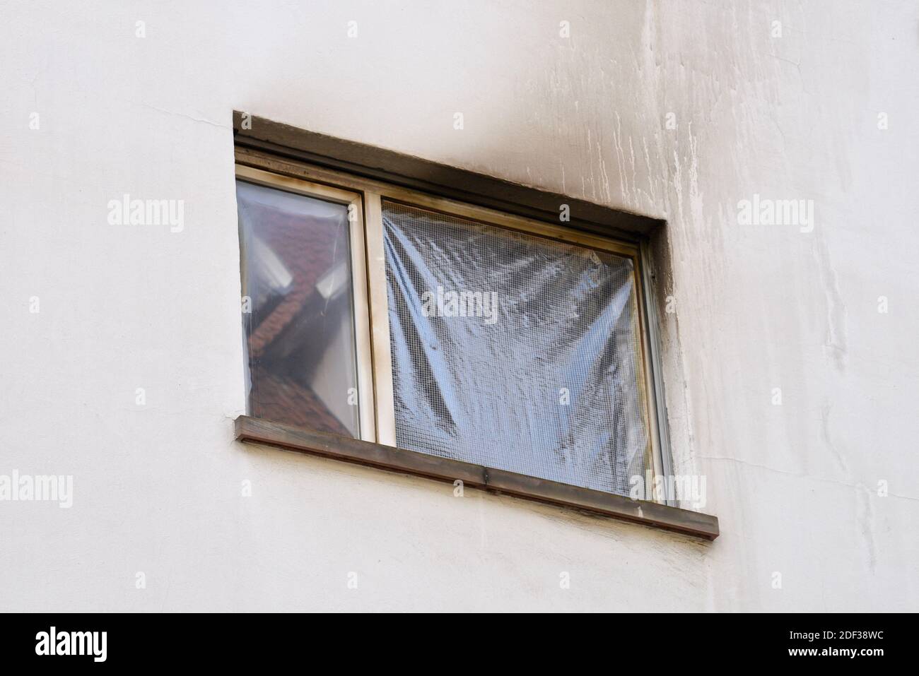 Edificio rue de Barr a Strasburgo, dove l'incendio si è svolto nella notte dal 26 febbraio 2020 al 27 febbraio 2020. Questo incendio ha causato la morte di 5 persone e 7 feriti. Il capo criminale è stato sollevato, l'indagine è in corso. 28 febbraio 2020, a Strasburgo, Francia nordorientale. Foto di Nicolas Roses/ABACAPRESS.COM Foto Stock