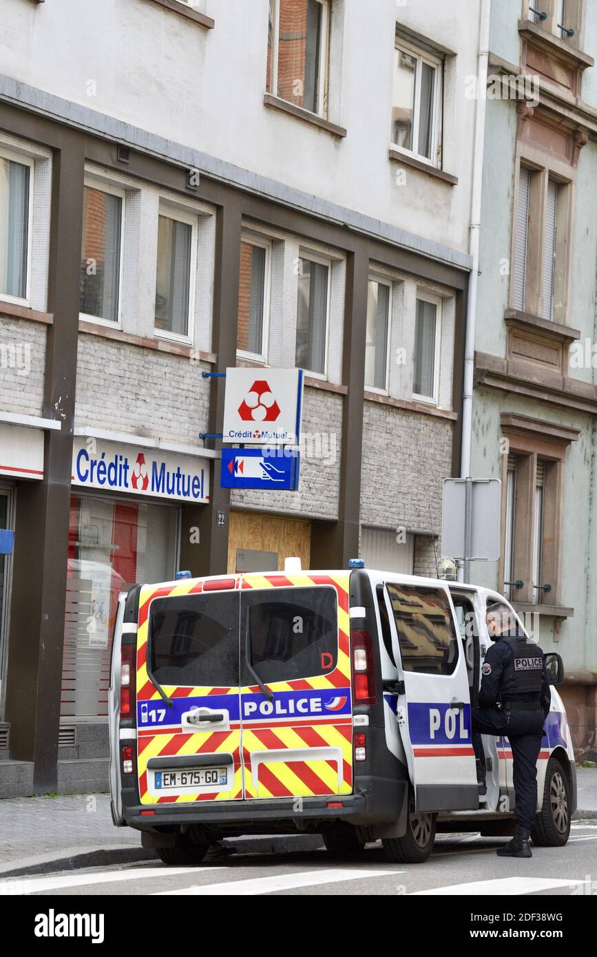 Edificio rue de Barr a Strasburgo, dove l'incendio si è svolto nella notte dal 26 febbraio 2020 al 27 febbraio 2020. Questo incendio ha causato la morte di 5 persone e 7 feriti. Il capo criminale è stato sollevato, l'indagine è in corso. 28 febbraio 2020, a Strasburgo, Francia nordorientale. Foto di Nicolas Roses/ABACAPRESS.COM Foto Stock