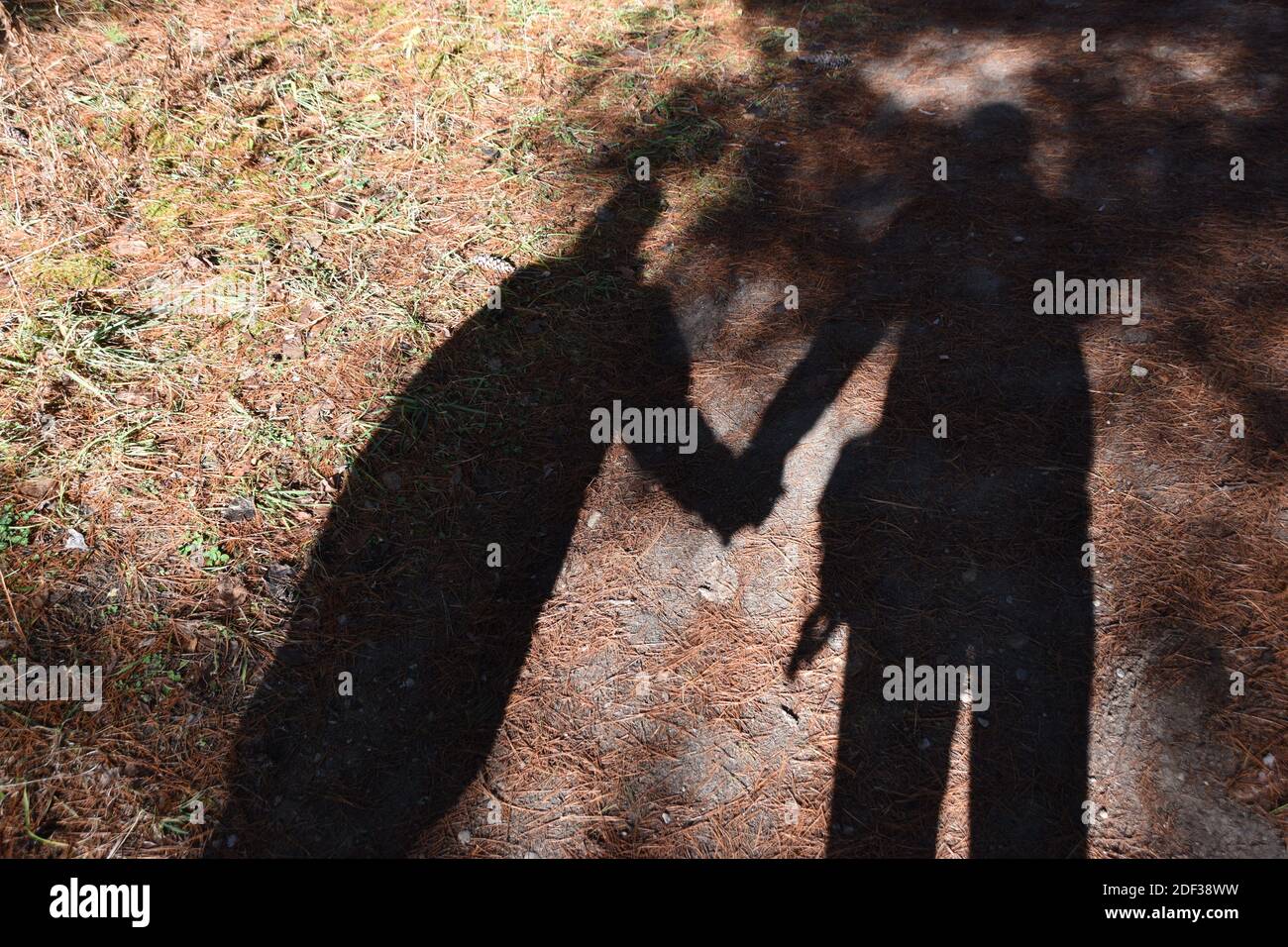 Amore nelle ombre Foto Stock