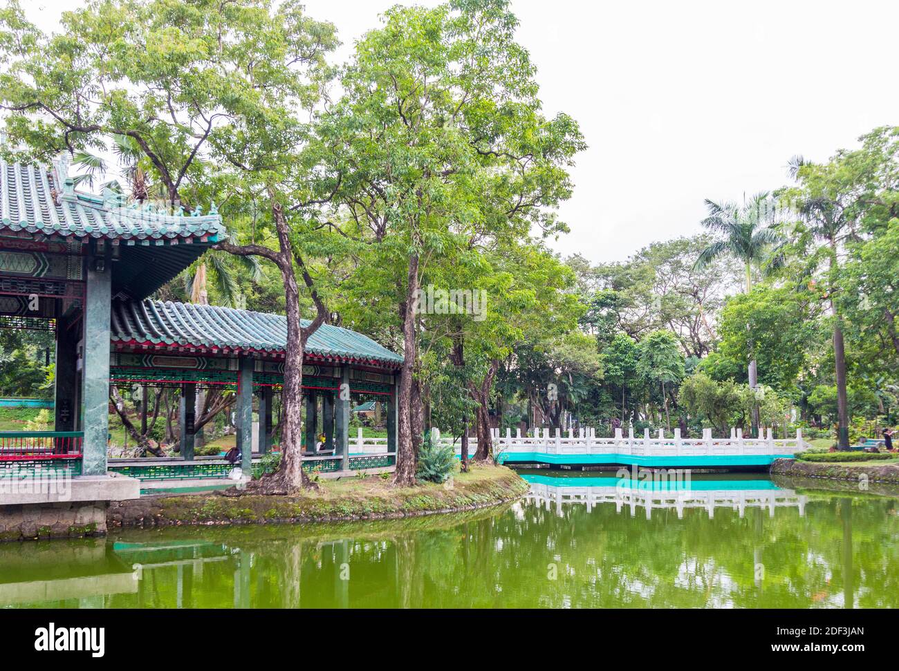 Il Giardino Cinese al Parco Rizal a Manila, Filippine Foto Stock