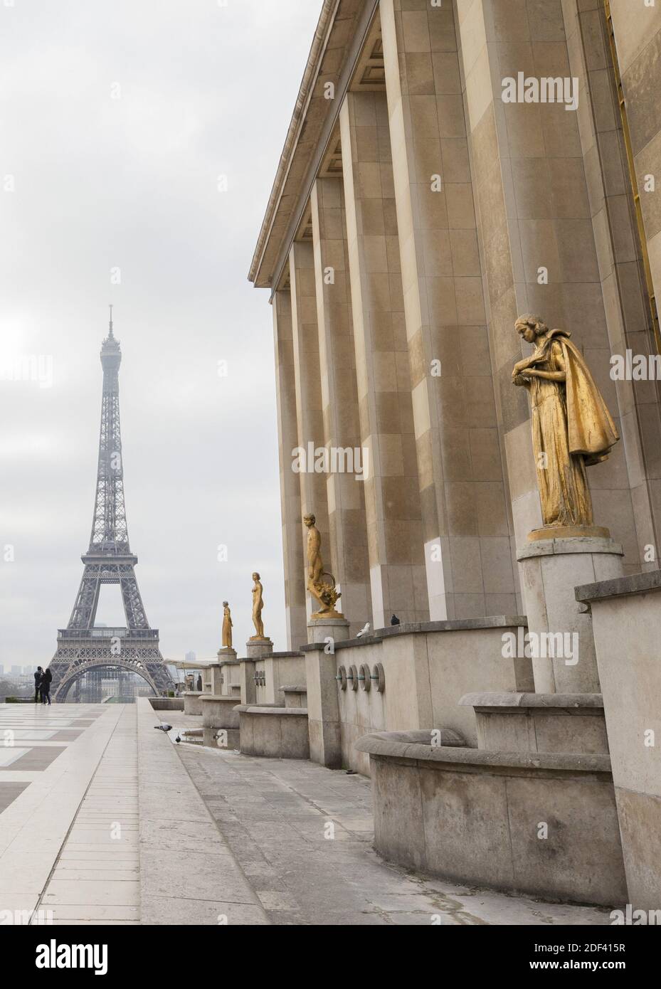 Strade vuote di Parigi, Musée de l'homme, Parigi il 16 marzo 2020. Foto di Loïc Baratoux/ABACAPRESS.COM Foto Stock