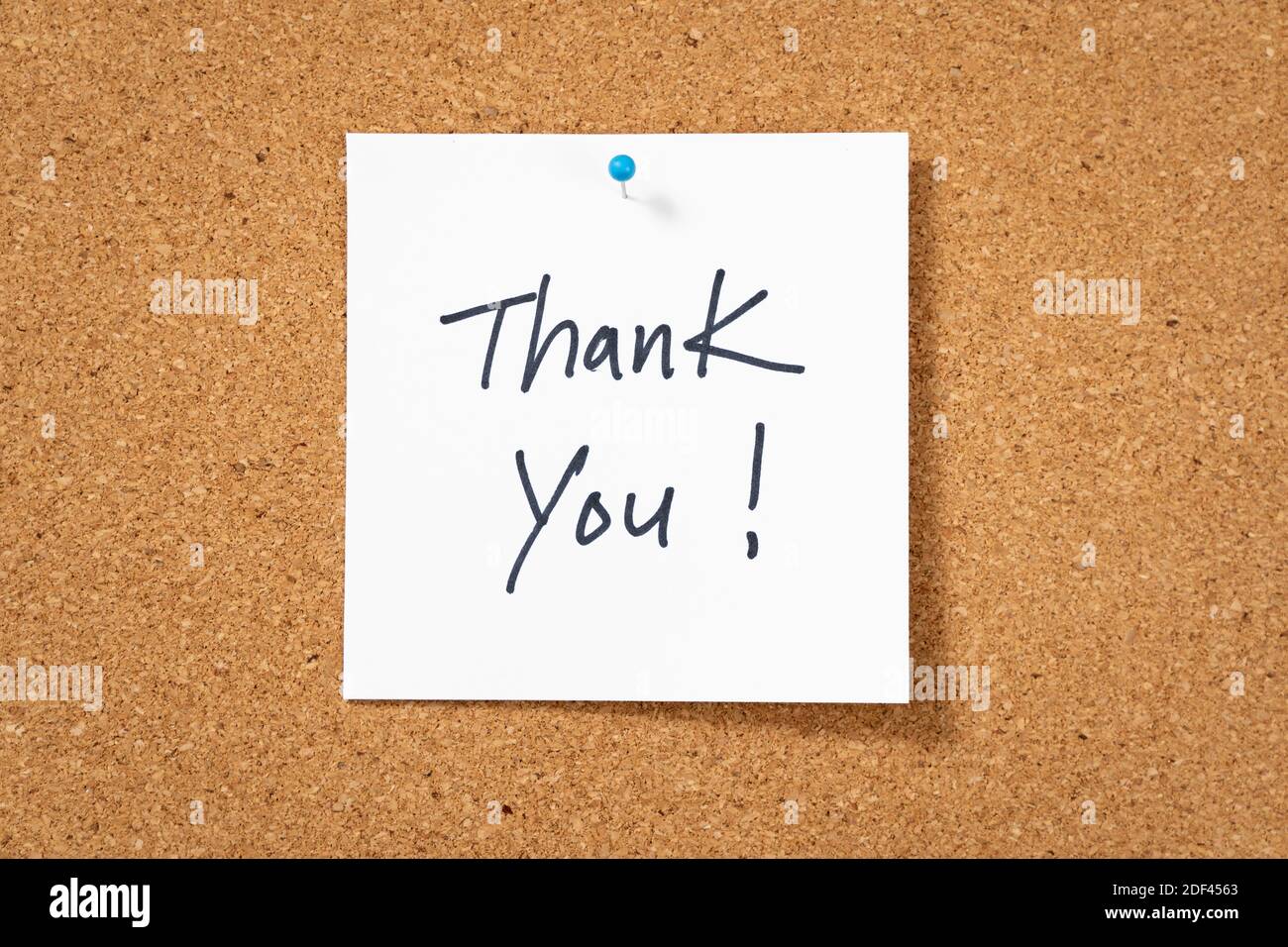 Grazie per aver pubblicato una nota per apprezzare i lavoratori in prima linea Foto Stock