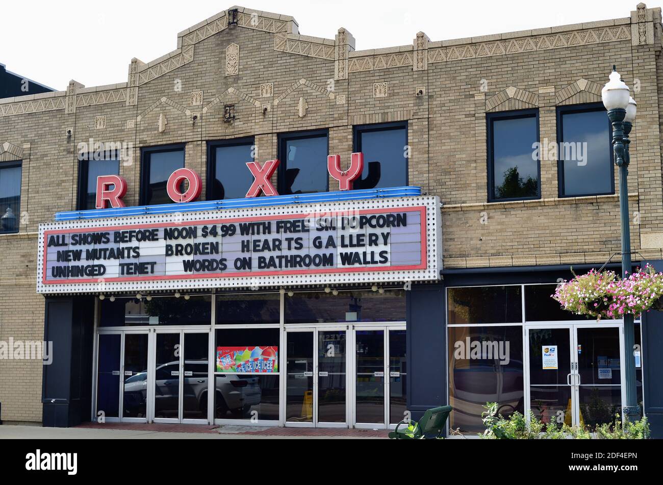 Ottawa, Illinois, Stati Uniti. Un piccolo cinema cittadino a Ottawa, Illinois. Foto Stock
