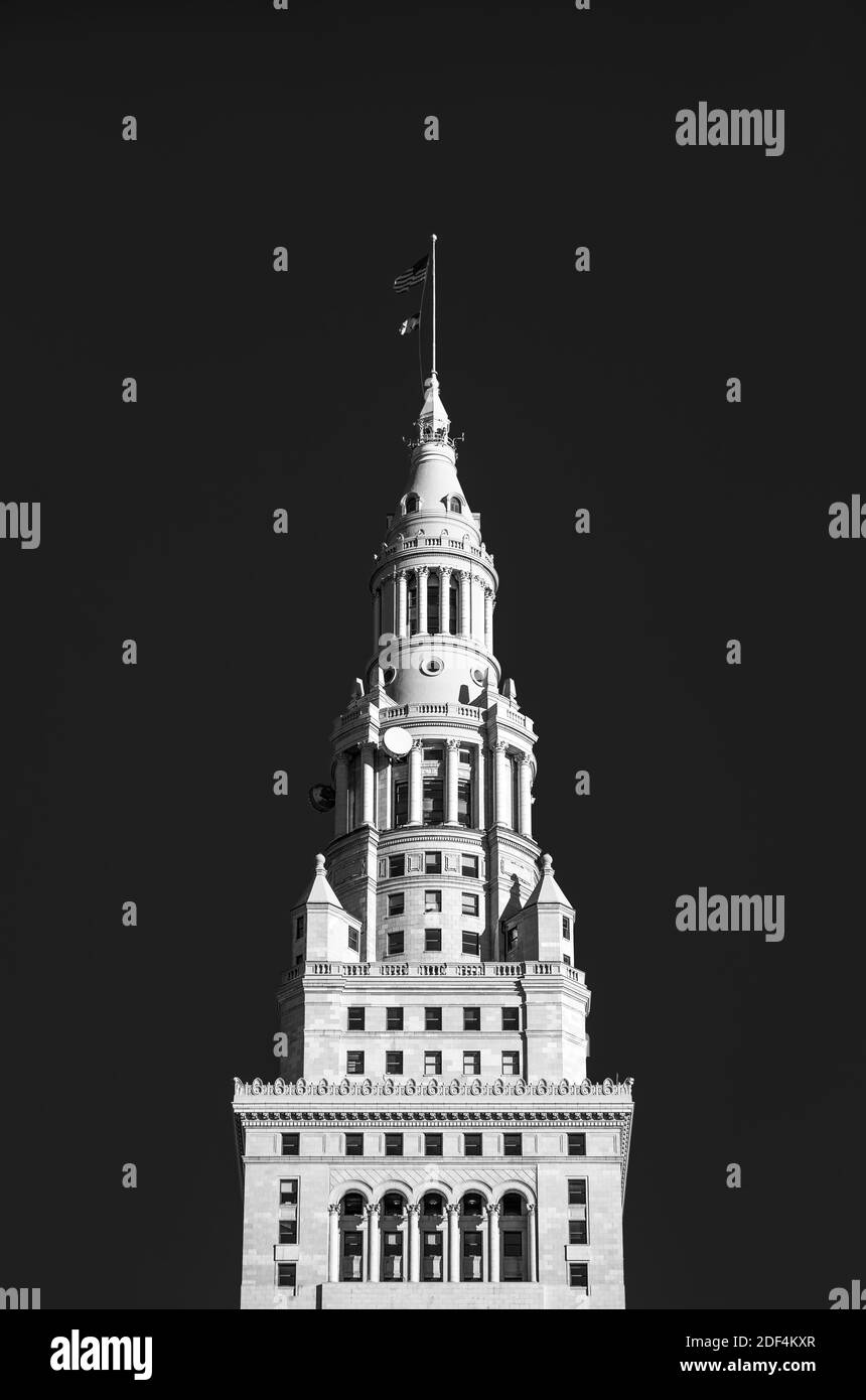 Terminal tower in Cleveland Ohio Foto Stock