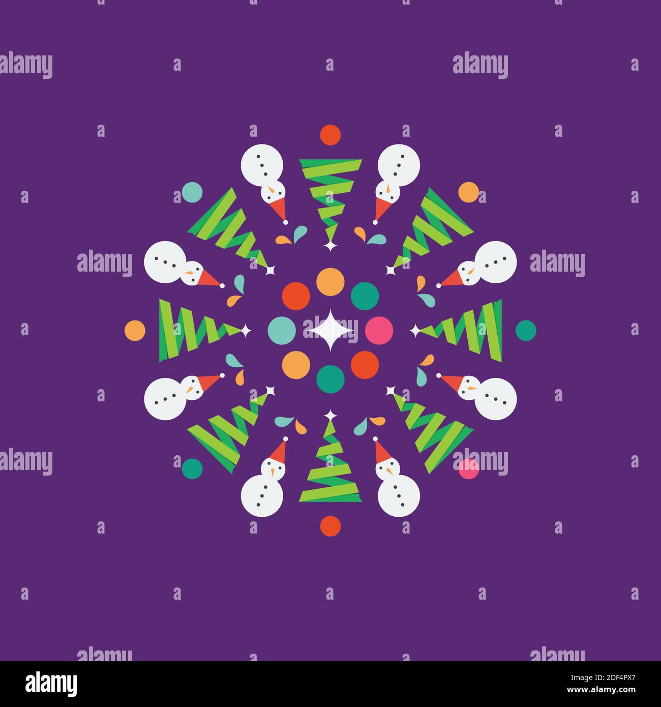 Elementi decorativi fuochi d'artificio di Natale. Illustrazione vettoriale. Illustrazione Vettoriale