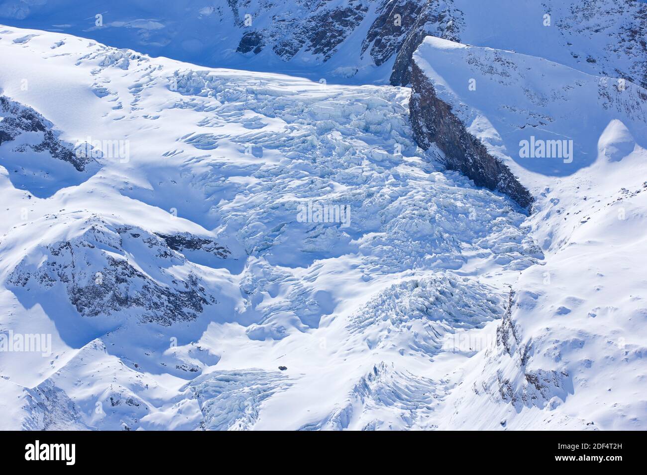 Geografia / viaggio, Svizzera, ghiacciaio sospeso, Vallese, diritti-aggiuntivi-clearance-Info-non-disponibile Foto Stock