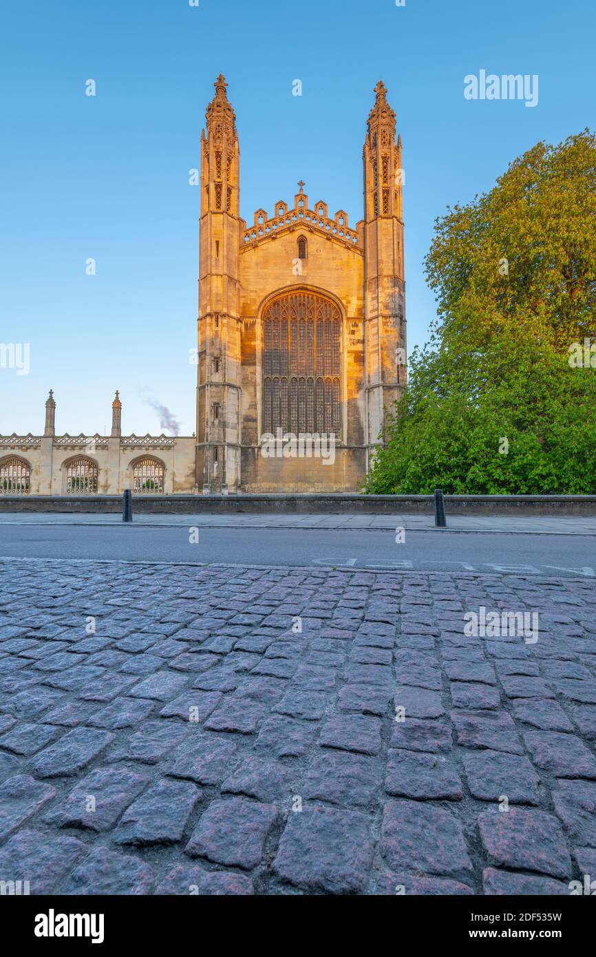 Regno Unito, Inghilterra, Cambridgeshire, Cambridge, King's Parade, King's College Chapel Foto Stock