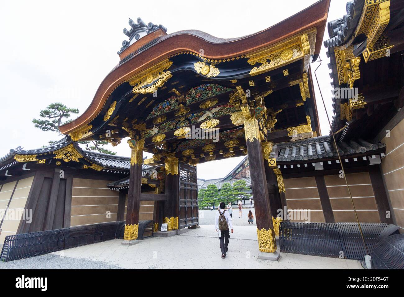 All'interno del Palazzo Imperiale di Kyoto, Giappone Foto Stock