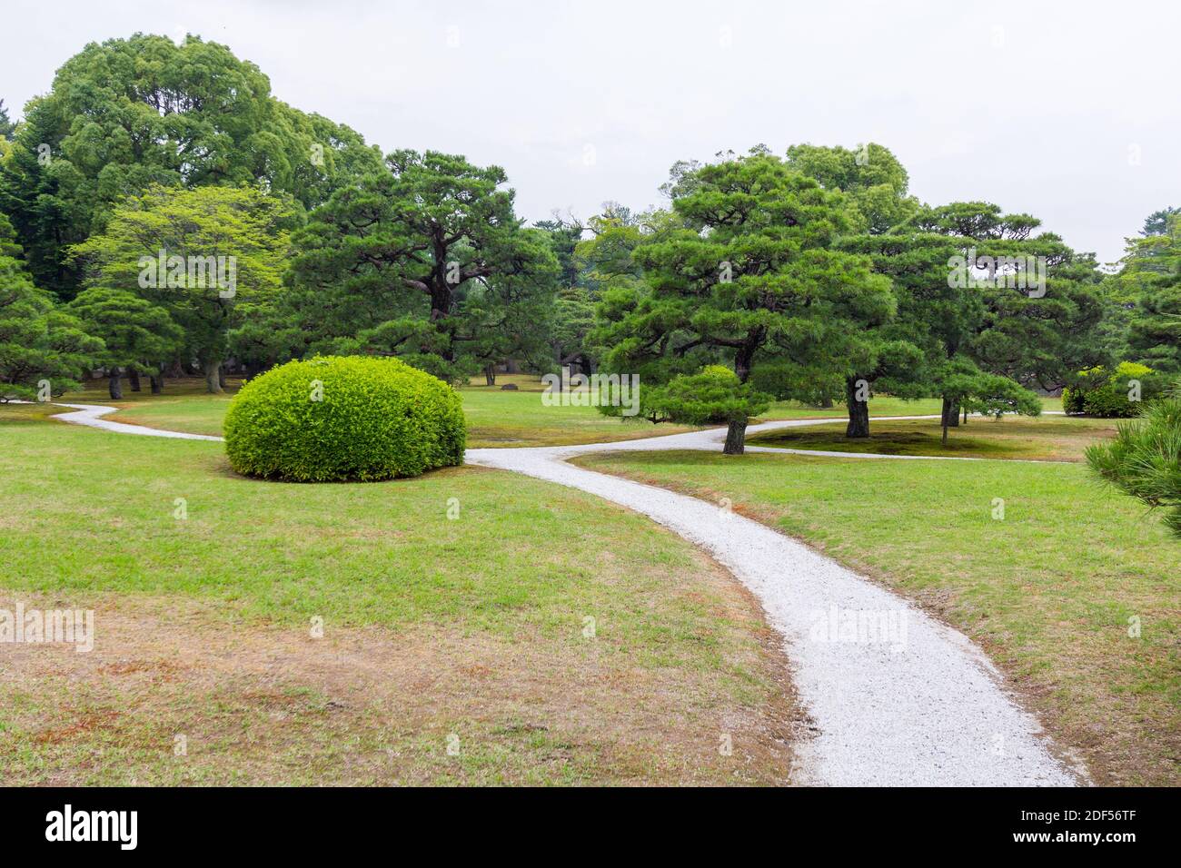 All'interno del Palazzo Imperiale di Kyoto, Giappone Foto Stock