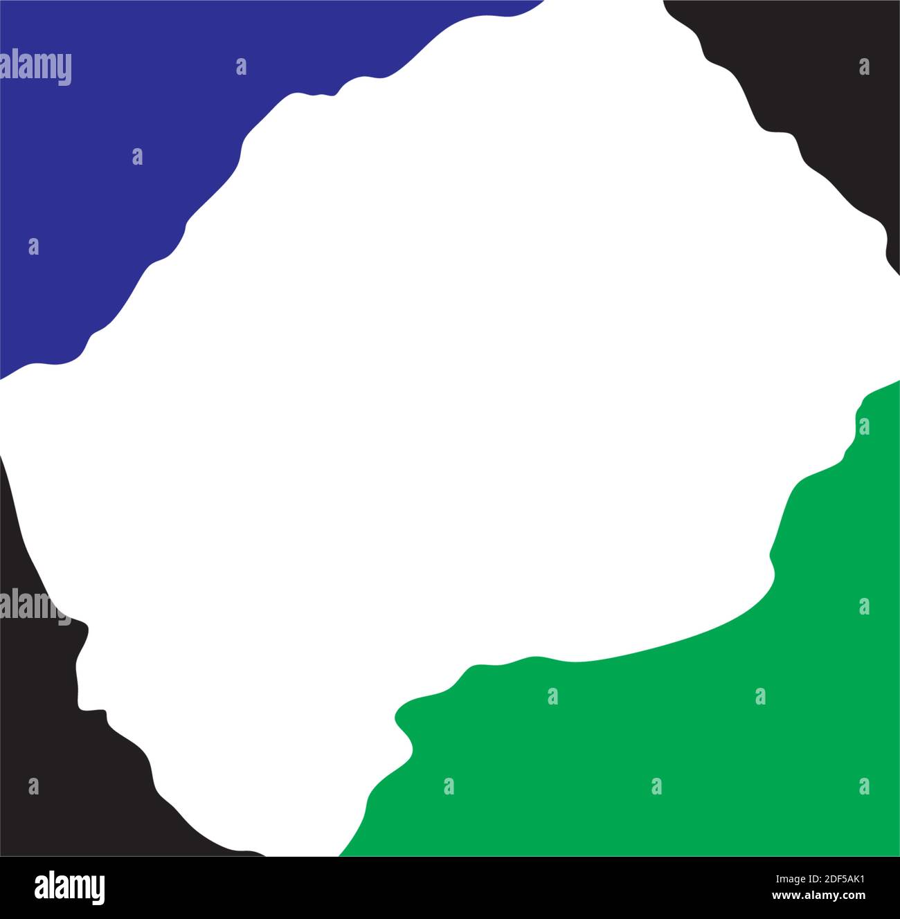 simbolo vettoriale dell'icona del logo della mappa lesotho Illustrazione Vettoriale