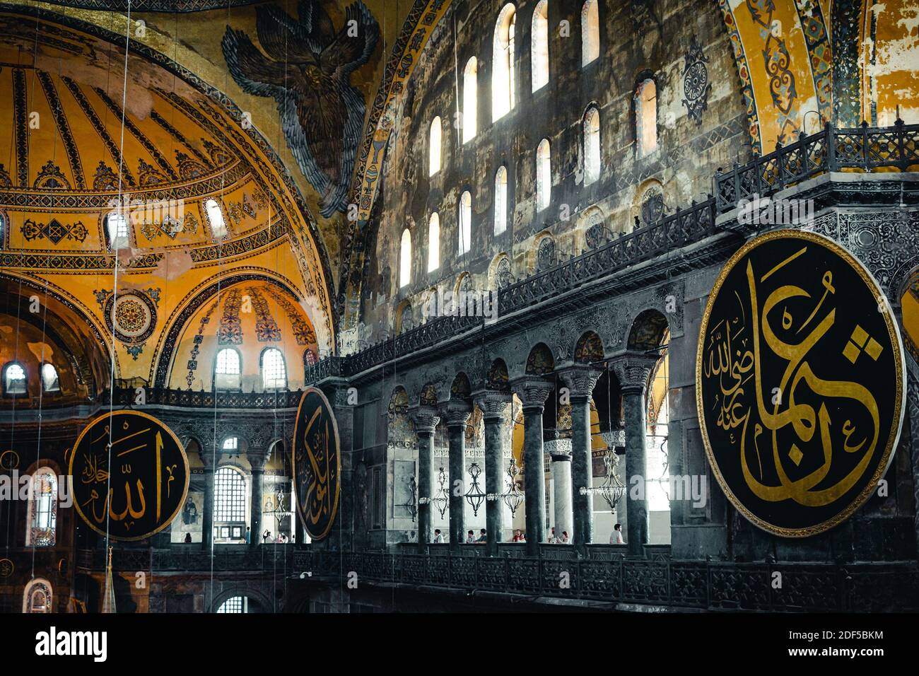 Istanbul, Turchia / Settembre 03 2019: Veduta interna della Santa Sofia (Chiesa della Sapienza). Foto Stock