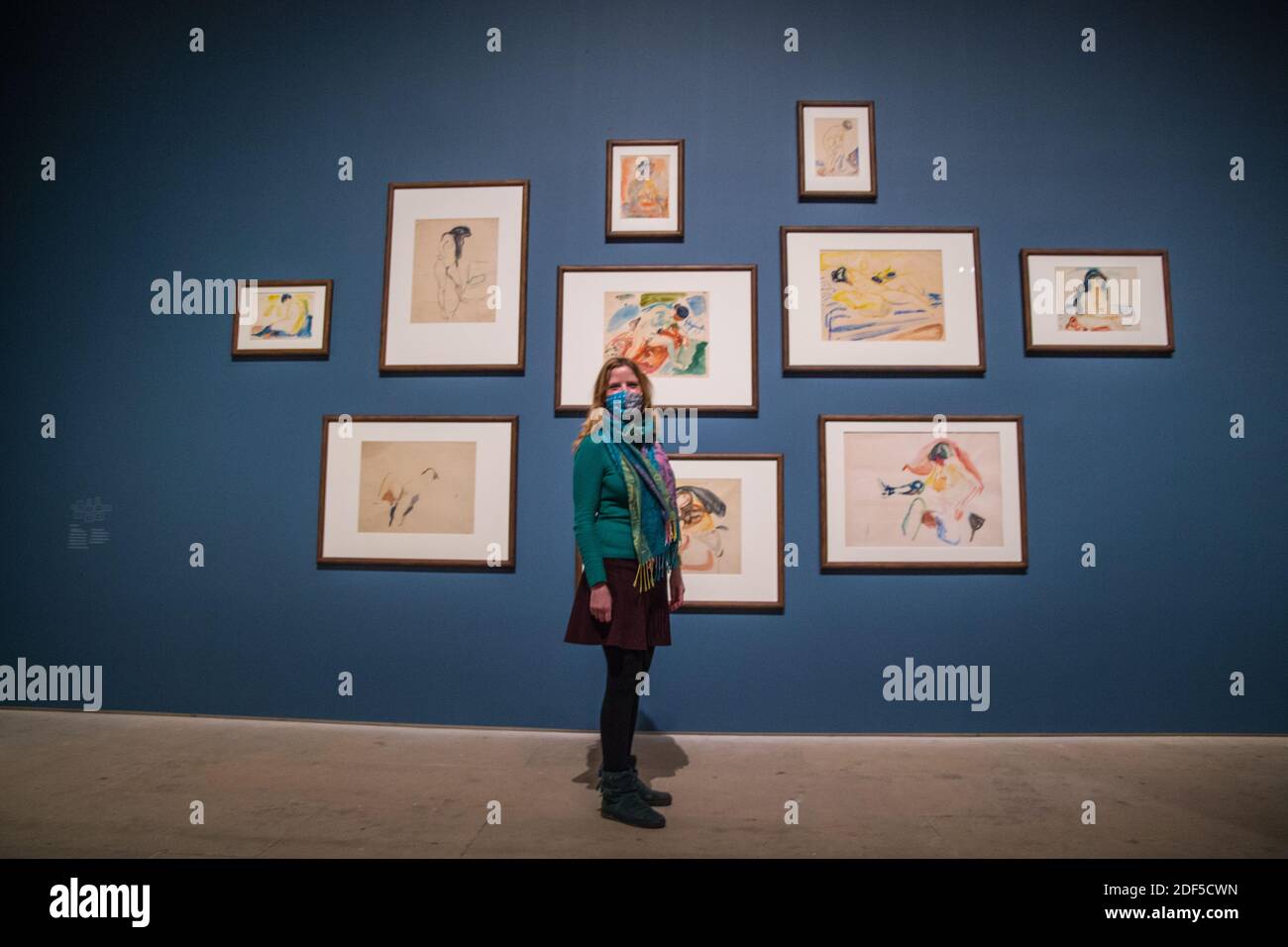 Londra UK 3 dicembre 2020 Edward Munch Various, parte della Royal Academy Tracey Emin/Edvard Munch: La solitudine dell'anima alla Royal Academy of Arts.Paul Quezada-Neiman/Alamy Live News Foto Stock