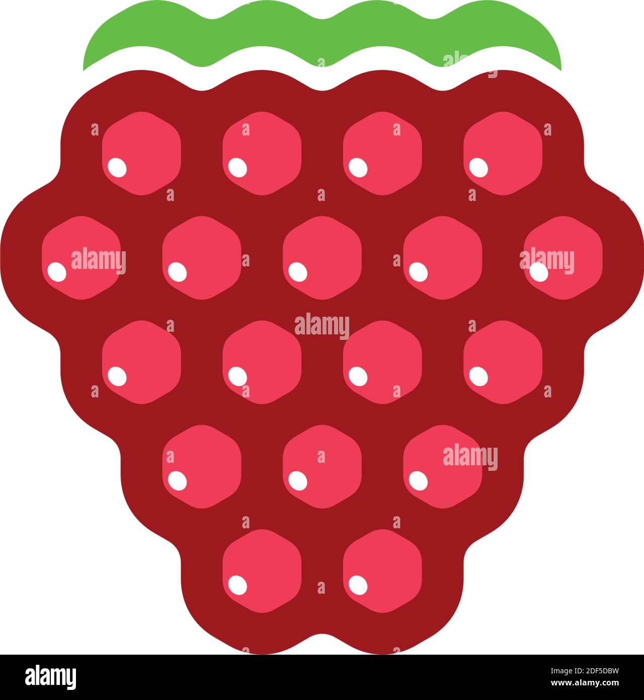 logo raspberry icona disegno vettoriale Illustrazione Vettoriale