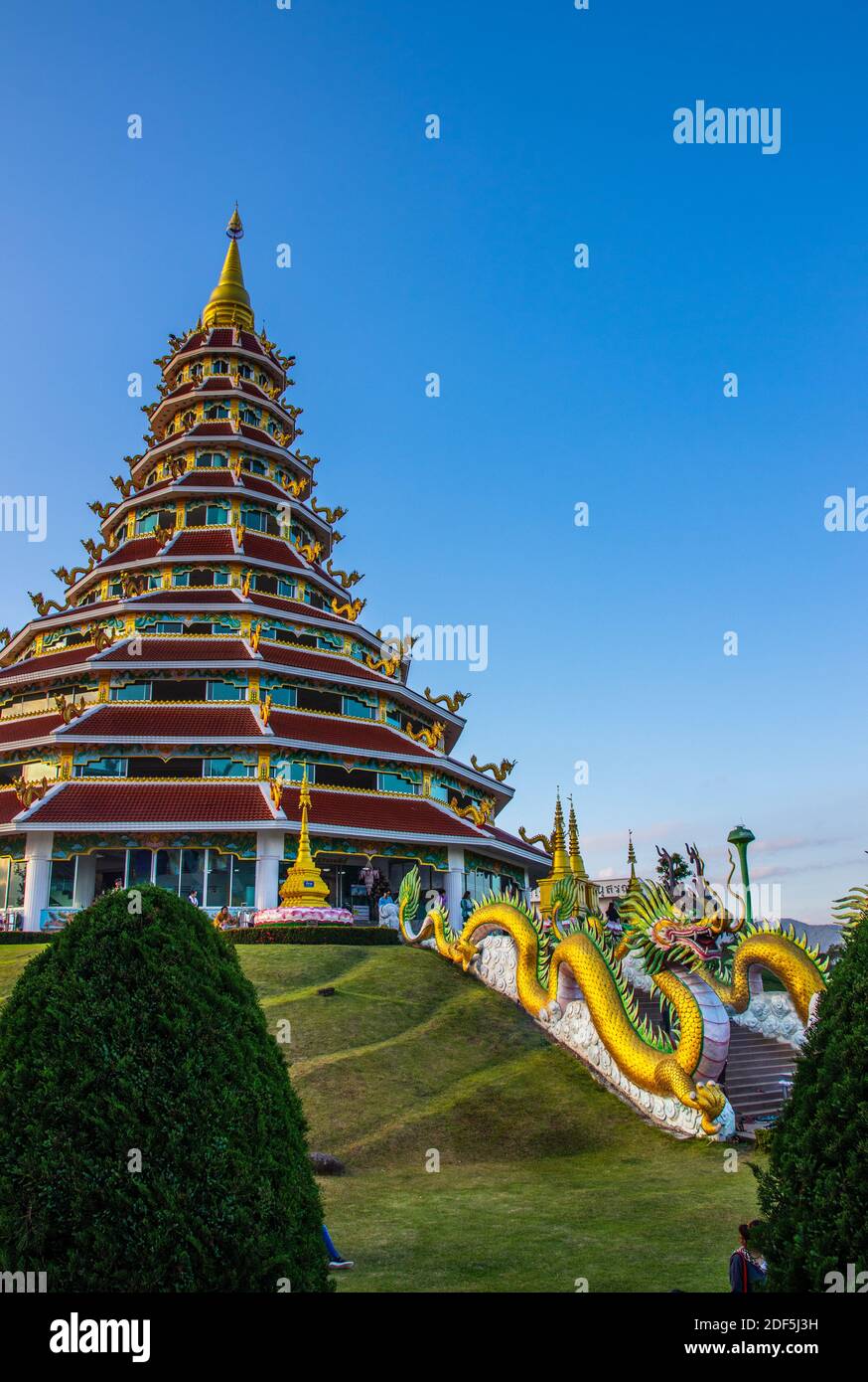 Wat Huay Pla Kang Chiang Rai Thailandia del Nord Foto Stock