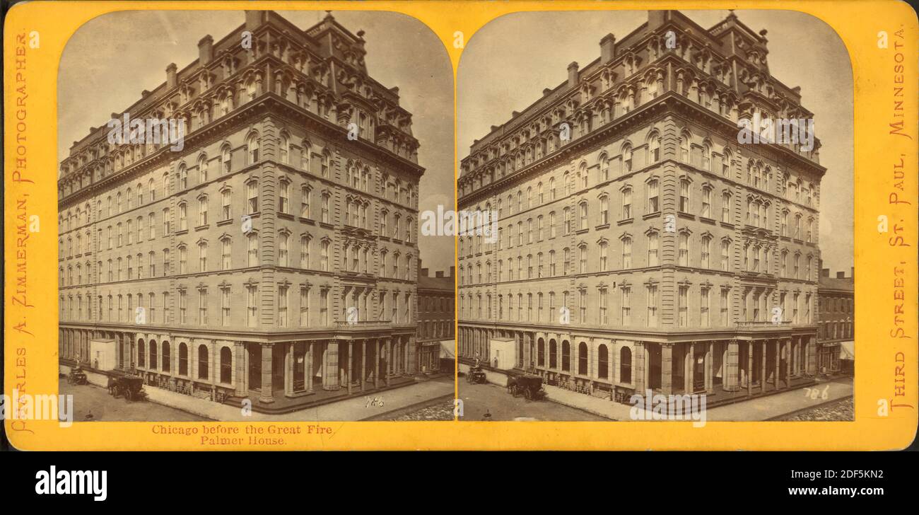 Palmer House., still image, Stereographs, 1850 - 1930, Zimmerman, Charles A. (1844-1909 Foto Stock