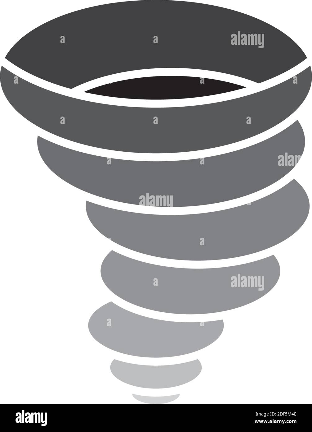 icona tornado simbolo dell'elemento del logo vettoriale Illustrazione Vettoriale