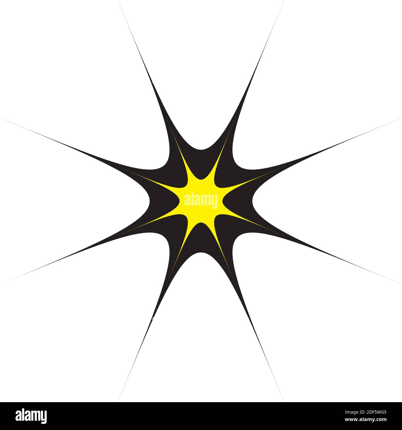 simbolo vettoriale a stella gialla Illustrazione Vettoriale