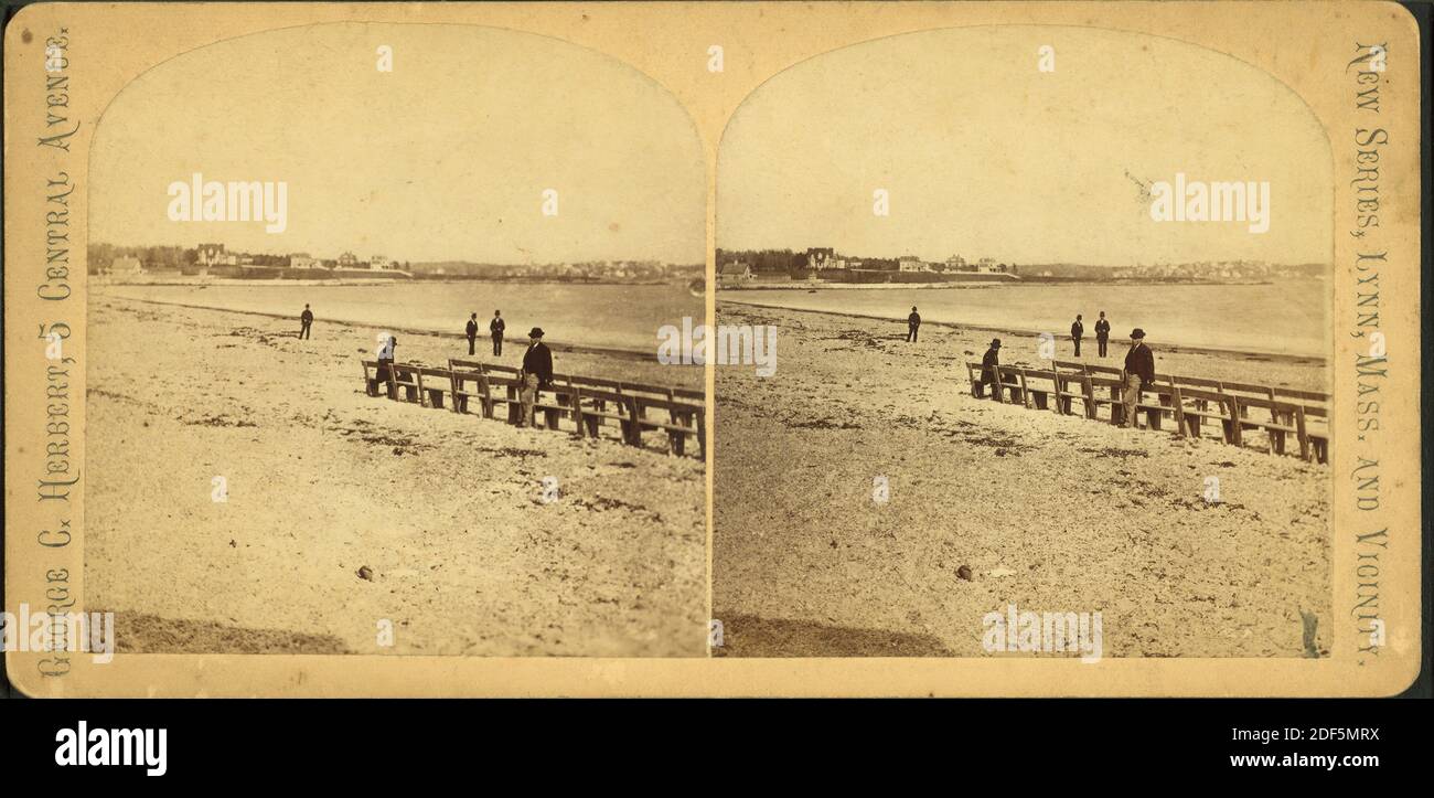 Lynn Beach., immagine, Stereographs, 1850 - 1930 Foto Stock