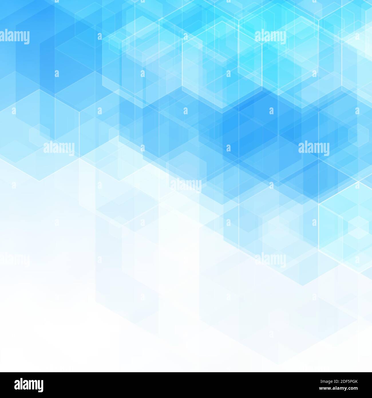 Esagoni blu astratti. Sfondo per presentazione. Modello per pubblicità. Stile poligonale Illustrazione Vettoriale