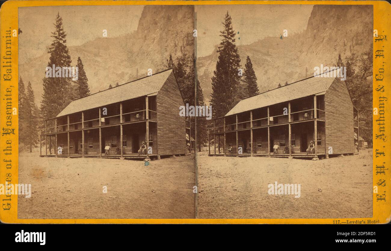 Leydig's Hotel., immagine, Stereographs, 1850 - 1930 Foto Stock