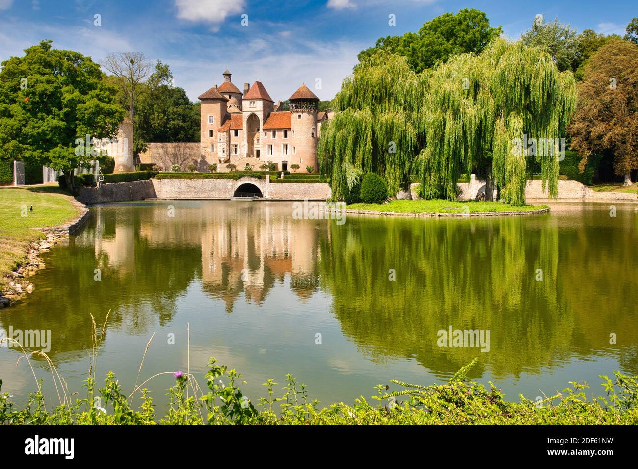 Castello di Sercy, Saône-et-Loire Reparto, Regione Borgogna, Area Maconnais, Francia, Europa Foto Stock