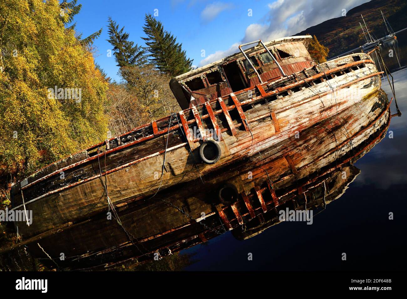 Lochness in Highlands, Scozia, Regno Unito Foto Stock