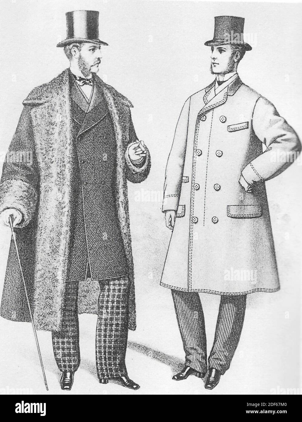 Soprabito e soprabito della Gazette of Fashion, 1872 Foto Stock