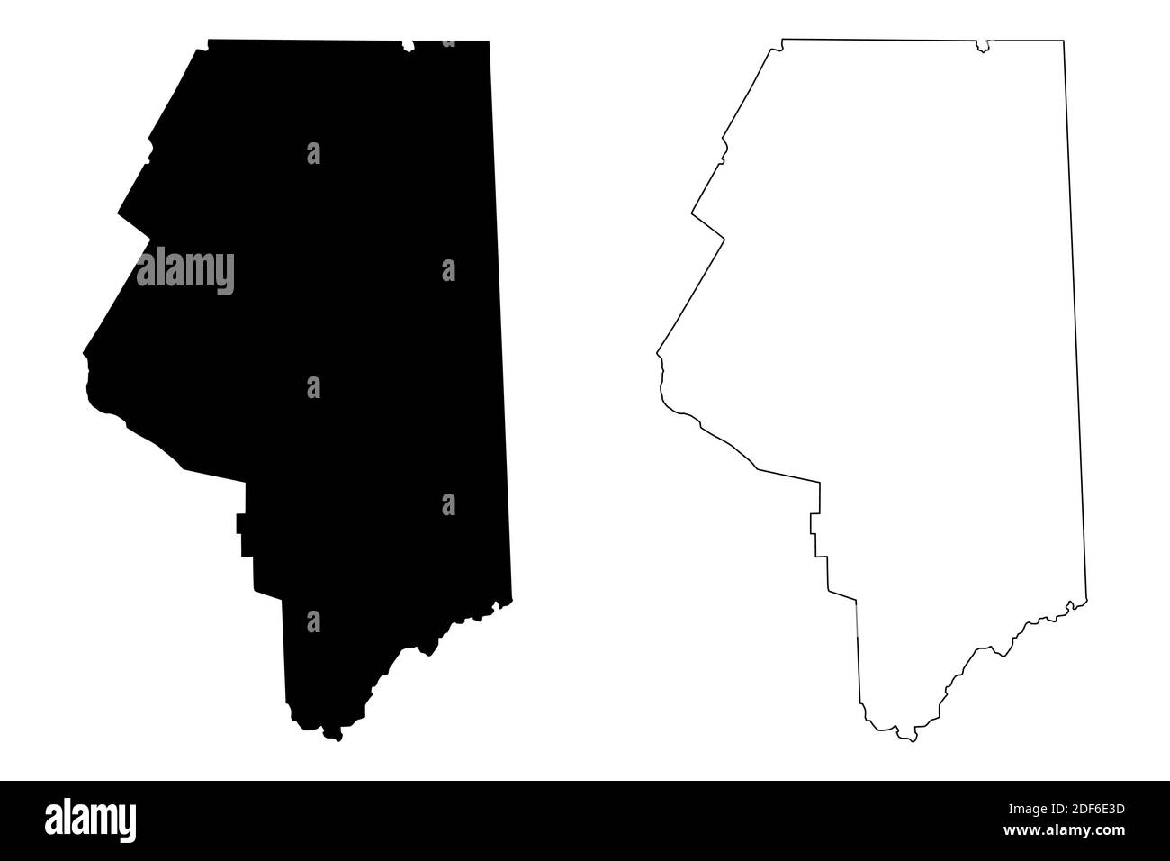 Lackawanna County, Commonwealth of Pennsylvania (Stati Uniti, Stati Uniti d'America, Stati Uniti, Stati Uniti, Stati Uniti) mappa vettoriale illustrazione, schizzo scribbling Lackaw Illustrazione Vettoriale