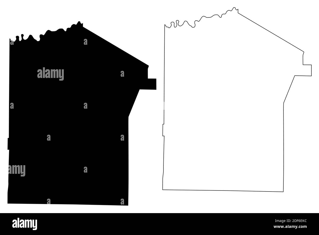 Jefferson County, Commonwealth of Pennsylvania (Stati Uniti, Stati Uniti d'America, Stati Uniti, Stati Uniti, Stati Uniti) mappa vettoriale illustrazione, scrimble sketch Jeffers Illustrazione Vettoriale