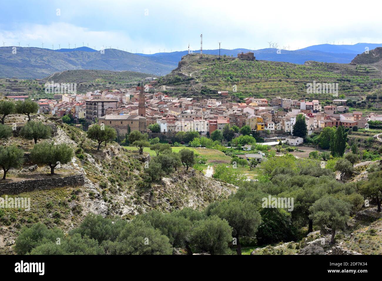 Igea, vista panoramica. La Rioja, Spagna. Foto Stock