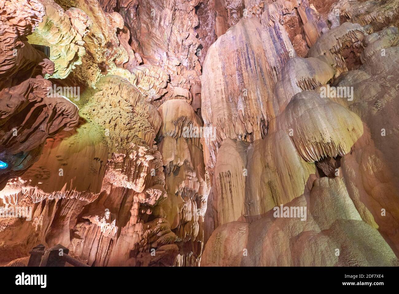 Francia, Lot, Parco Naturale Regionale del Causses du Quercy, Padirac, Chasm Padirac, Salle du Grand Dome Foto Stock