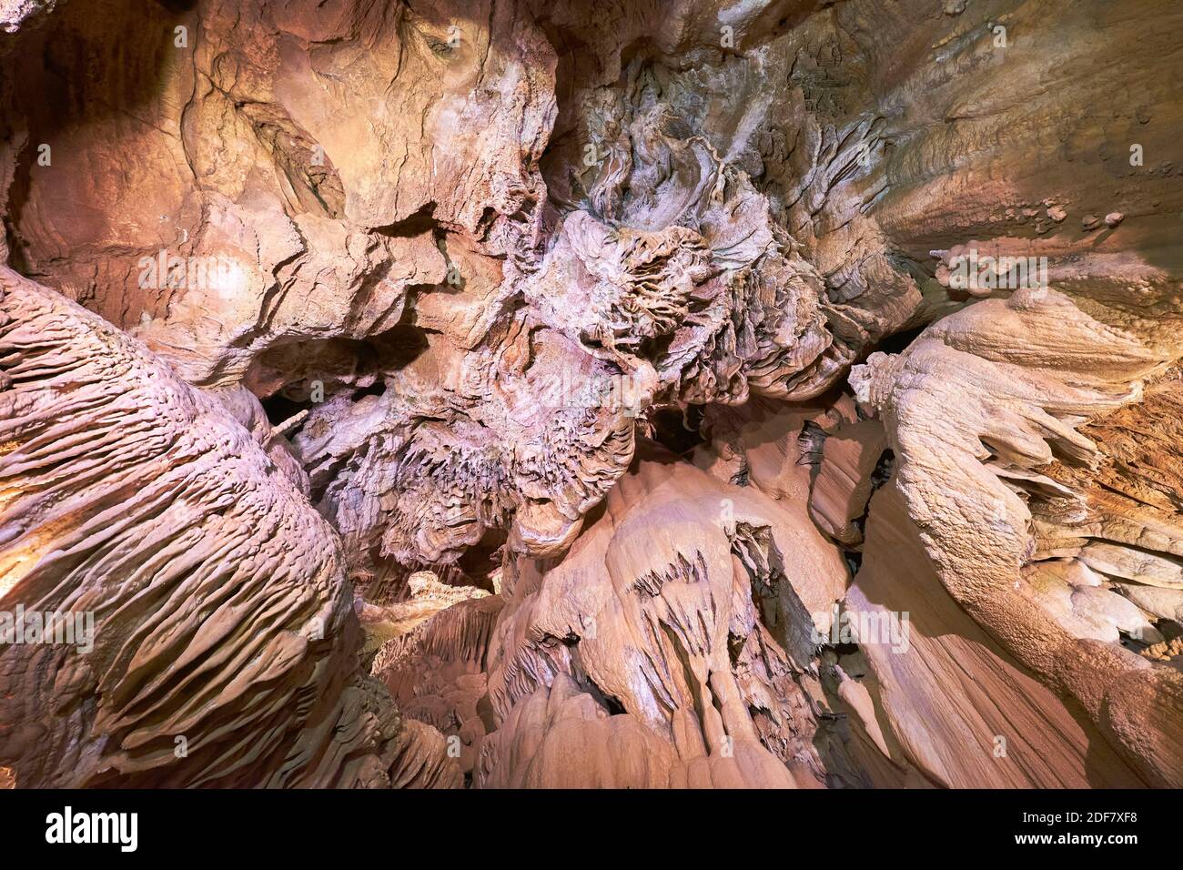 Francia, Lot, Parco Naturale Regionale del Causses du Quercy, Padirac, Chasm Padirac, Salle du Grand Dome Foto Stock