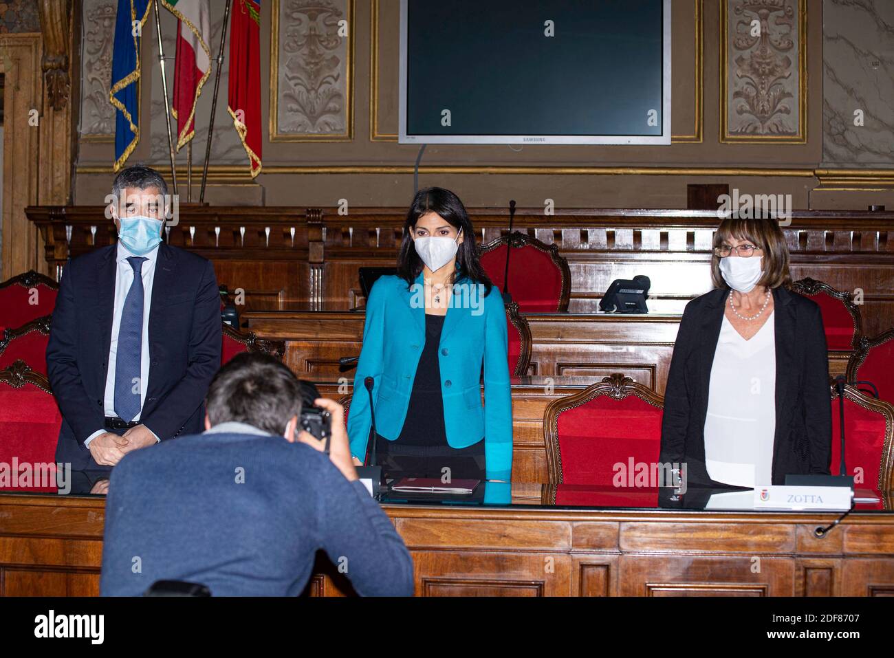 Roma Palazzo Valentini Foto Stock