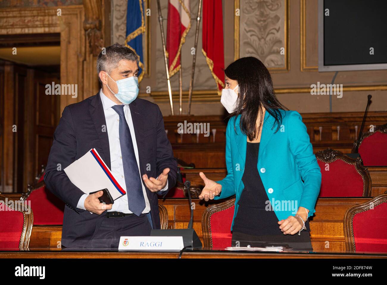 Roma Palazzo Valentini Foto Stock