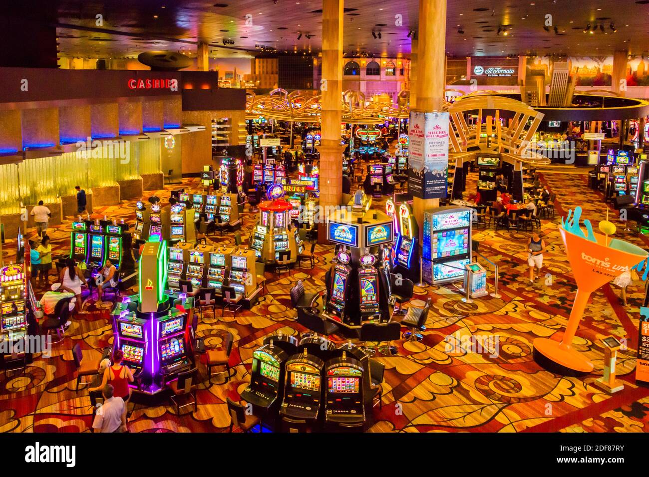 Las Vegas, Nevada, New York, New York, slot machine Foto Stock