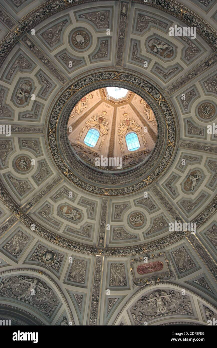 Costruzione della cupola in un museo a Vienna Foto Stock