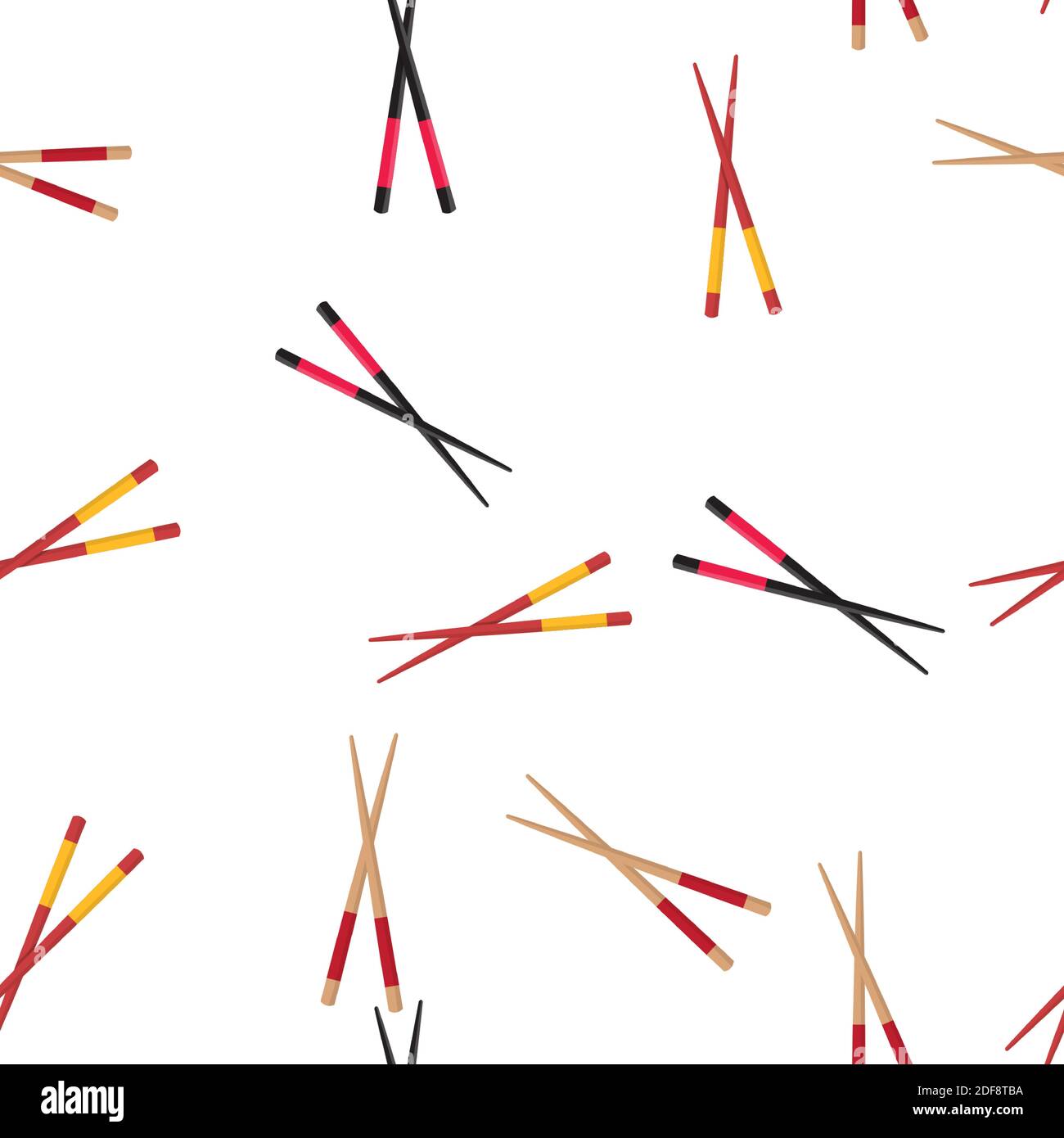 Chopstick giapponese senza giunture sfondo. Illustrazione vettoriale EPS10 Illustrazione Vettoriale