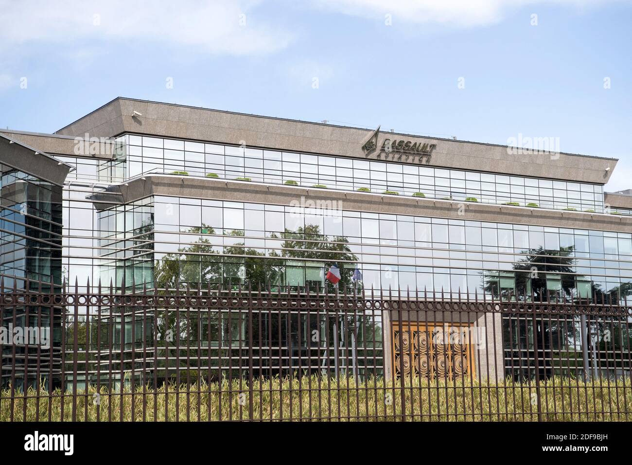 Costruzione di Dassault Aviation il 21 aprile 2020 a Puteaux, Francia. Foto di David Niviere/ABACAPRESS.COM Foto Stock