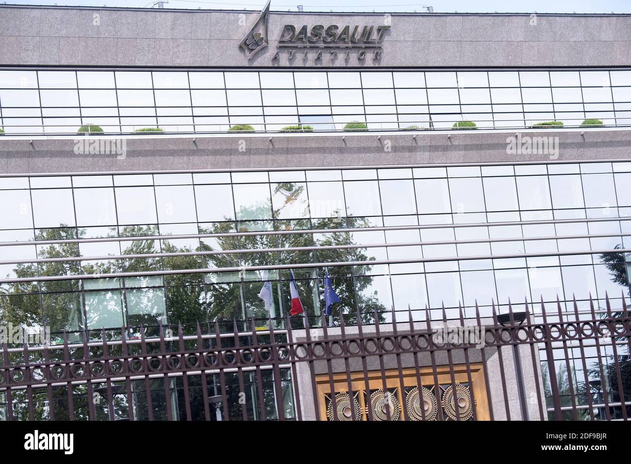 Costruzione di Dassault Aviation il 21 aprile 2020 a Puteaux, Francia. Foto di David Niviere/ABACAPRESS.COM Foto Stock